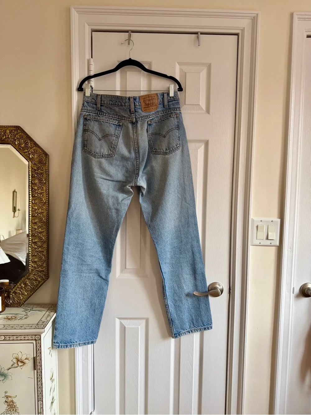 Vintage Levi's Light Denim regular fit straight leg Jeans 505 Orange Tag w34xl30